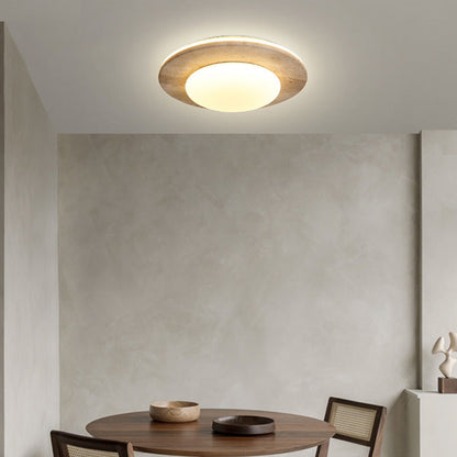 Medieval Ceiling Lamp in Cream Travertine Style