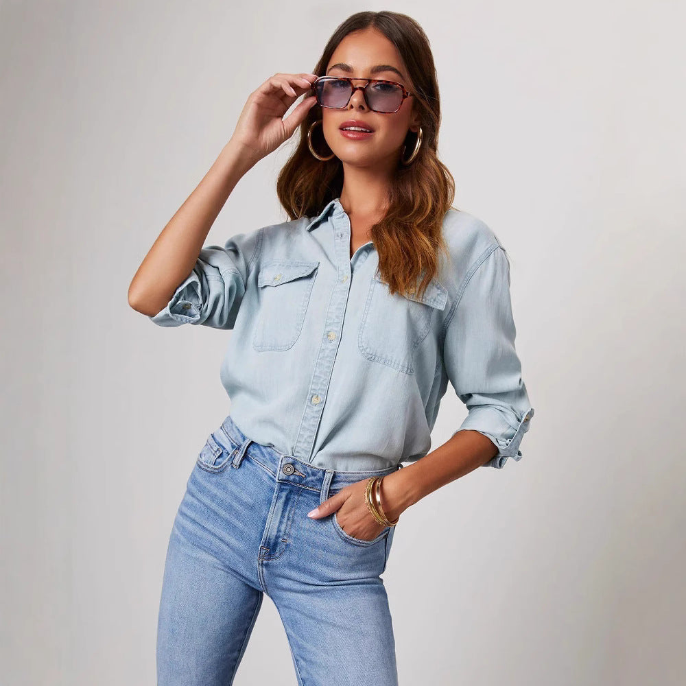 Oversized Vintage Denim Shirt