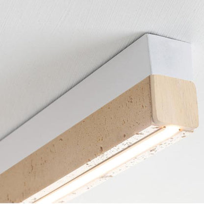 Modern Travertine Ceiling Lamp with LED
