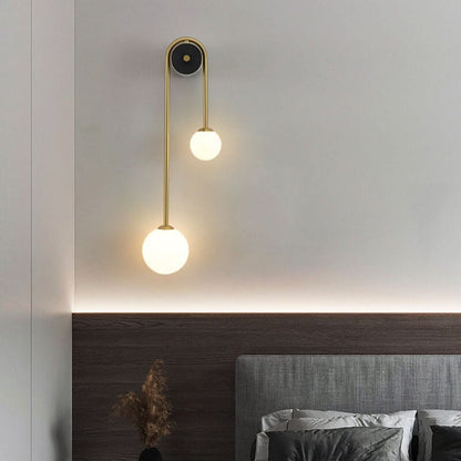 GlowGlass - Stylish Glass Wall Lamp with 2 Lights