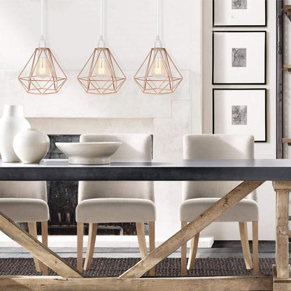 Nordic Diamond Metal Pendant Lamp - Modern & Elegant