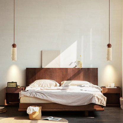 Modern Travertine Pendant Light in Japanese Style – Elegance and Tranquillity