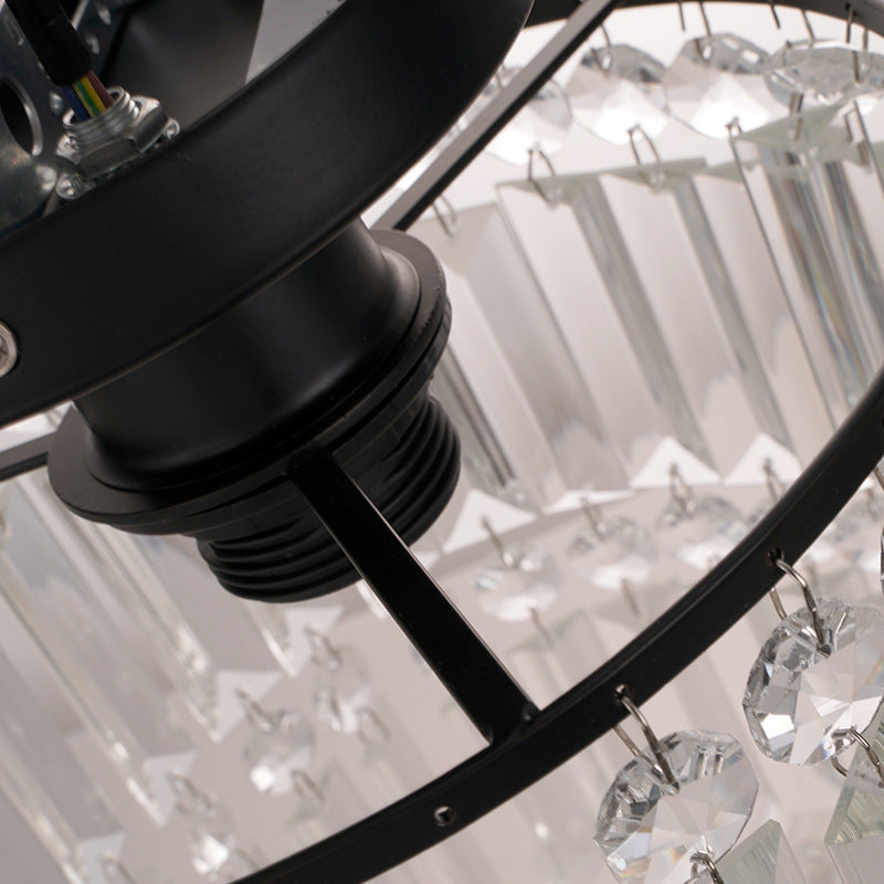 Luxury Crystal Ceiling Light with Copper Finish