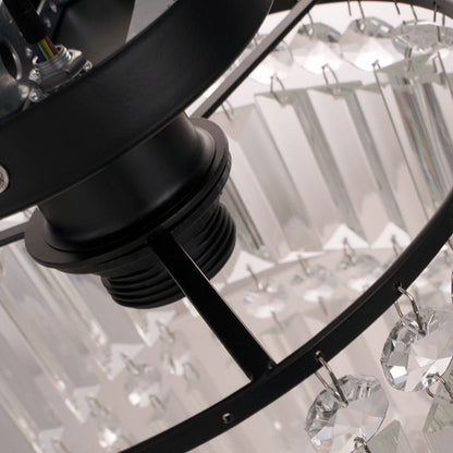 Luxury Crystal Ceiling Light with Copper Finish