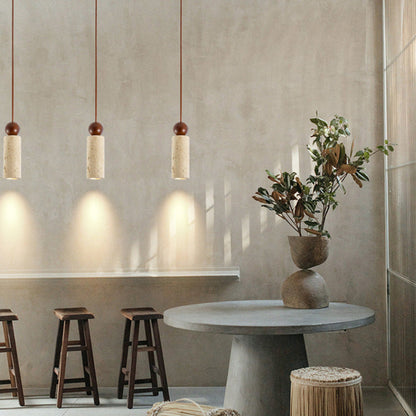 Modern Travertine Pendant Light in Japanese Style – Elegance and Tranquillity
