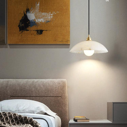 Luxe marmeren hanglamp Dôme