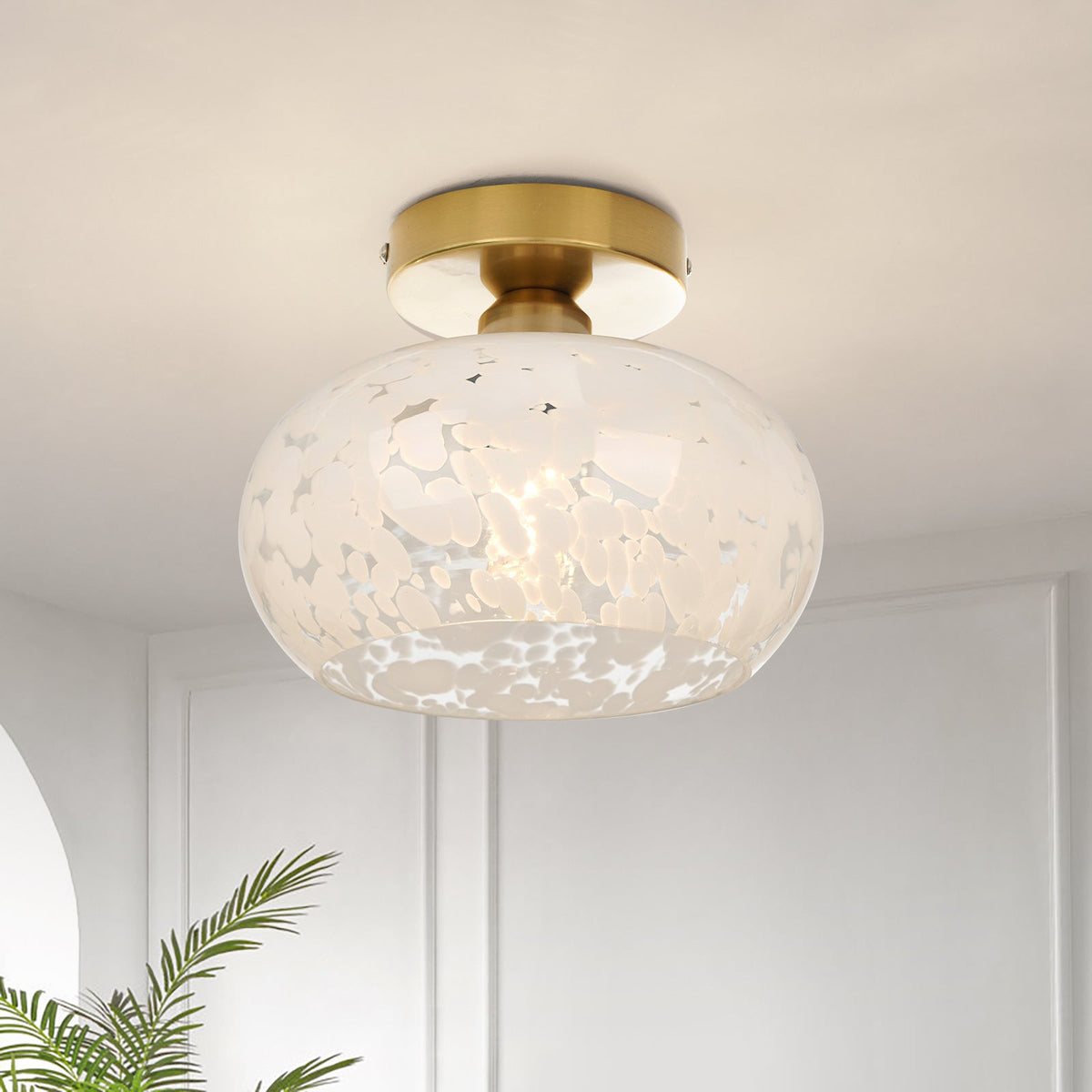 Nordic Cloud Glass Ceiling Light – Modern and Elegant