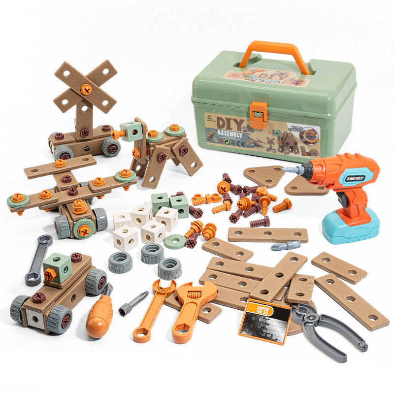 ConstructionFun - Kreatív, 100 darabos szerszámkészlet - Fedezd fel és építs!