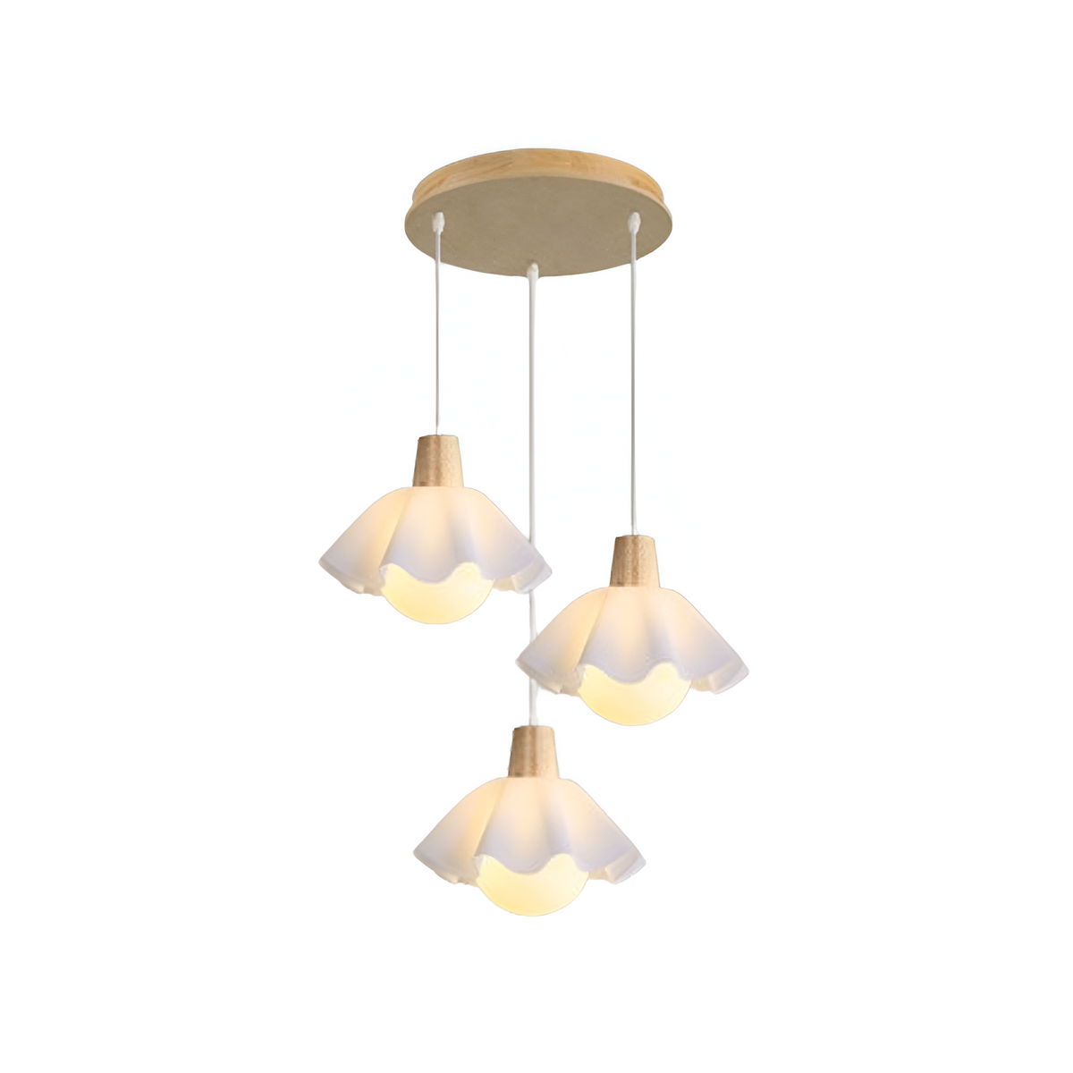Nordic Wooden Pendant Lamp – Minimalist & Refined