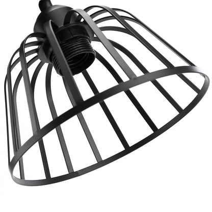 Retro Industrial Pendant Light Black Metal