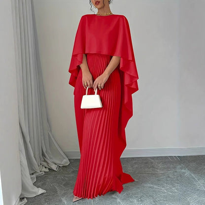 Maxi dress with high neck for women