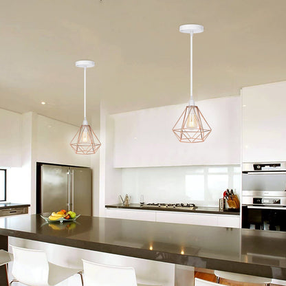 Nordic Diamond Metal Pendant Lamp - Modern & Elegant