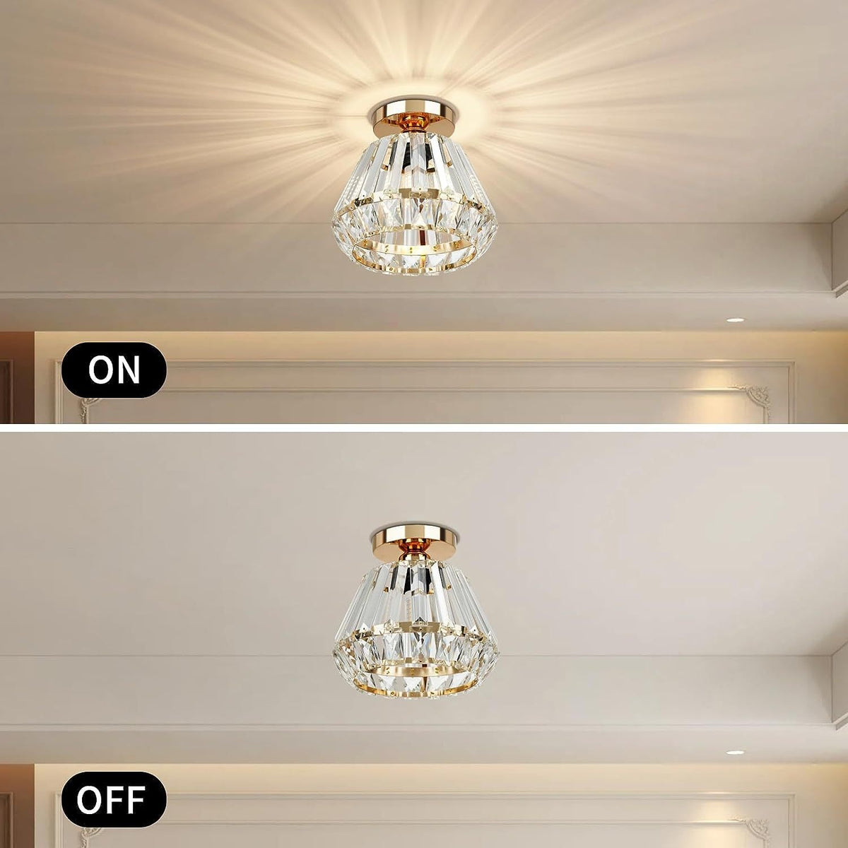 Luxury Crystal Ceiling Light Nordic Design