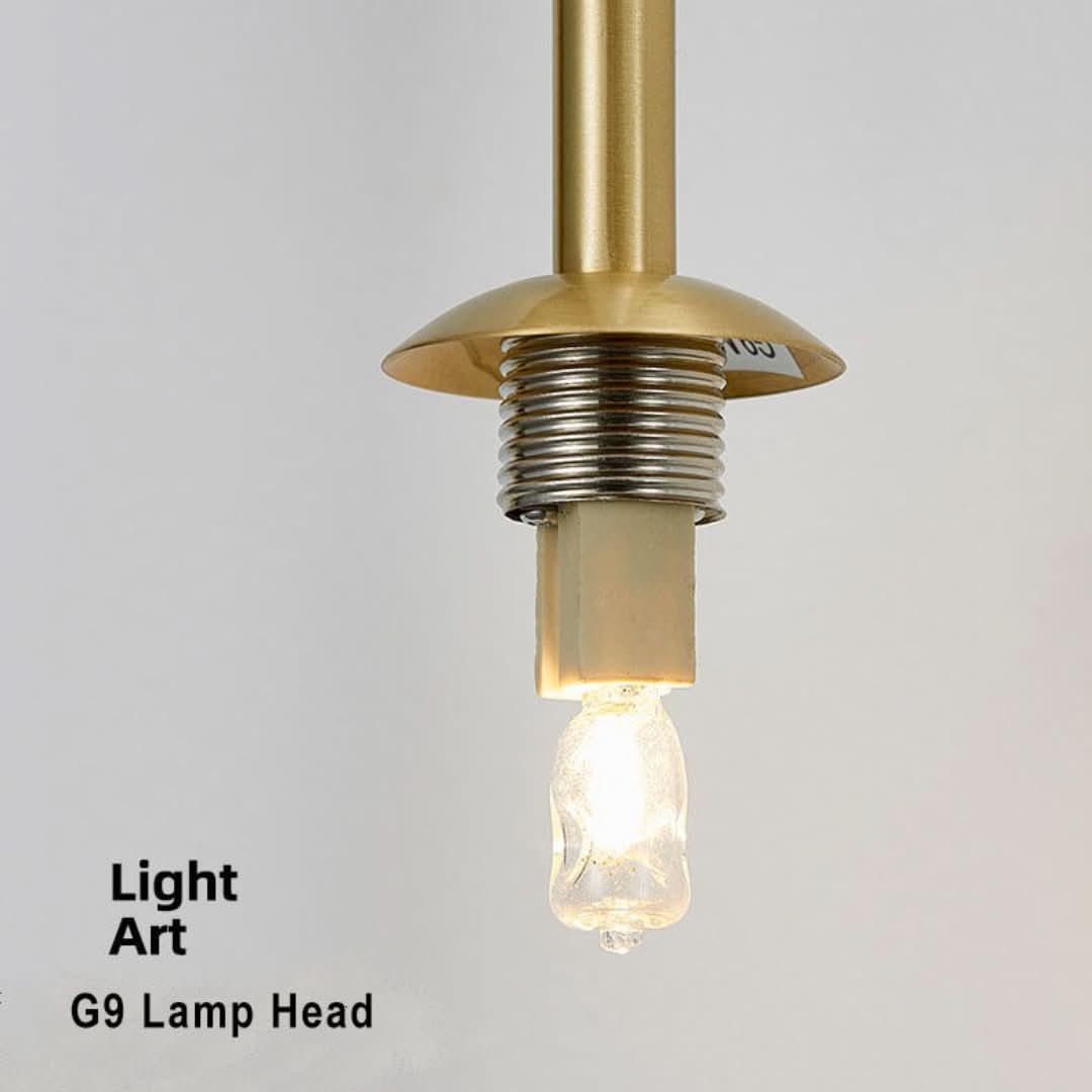 GlowGlass - Lampă de perete elegantă din sticlă, cu 2 becuri