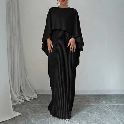 Maxi dress with high neck for women