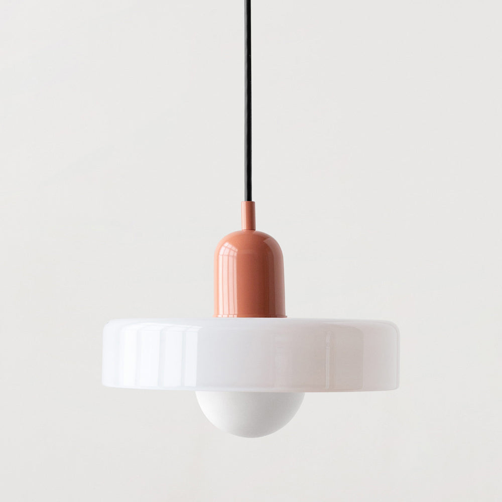 ColorLoop-Pendelleuchte – Künstlerische Hängelampe im Bauhaus-Stil mit warmem Licht