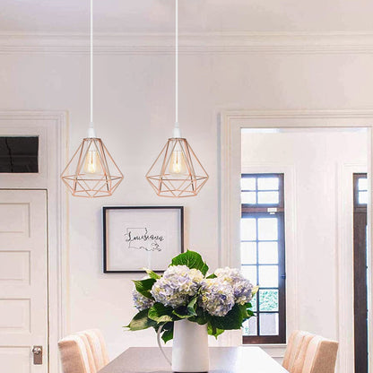 Nordic Diamond Metal Pendant Lamp - Modern & Elegant