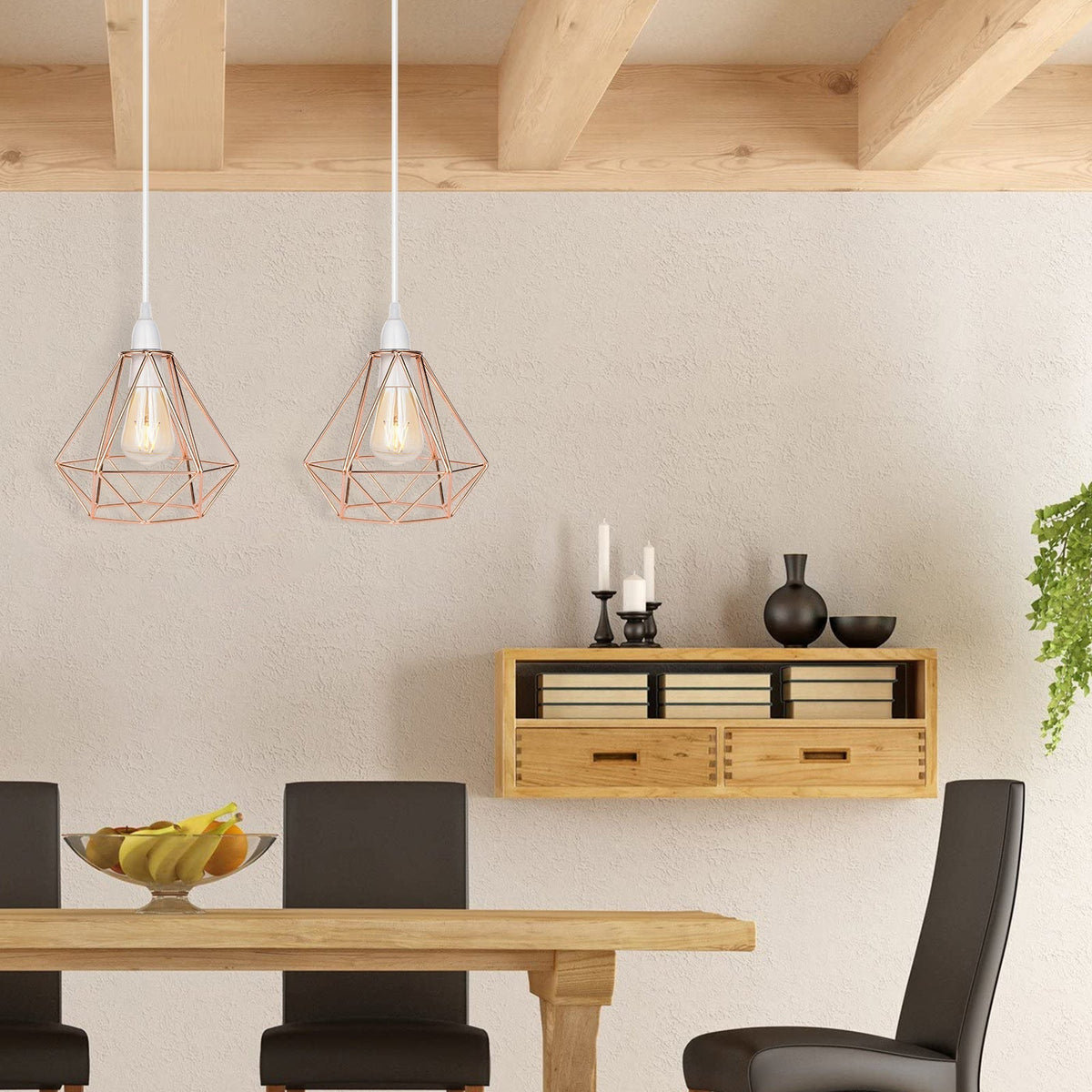 Nordic Diamond Metal Pendant Lamp - Modern & Elegant