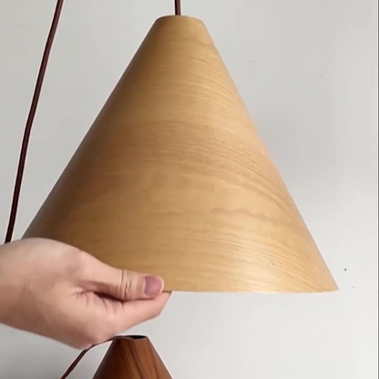 Nordic Wooden Pendant Lamp for Dining Room and Bedroom