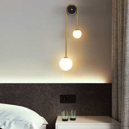 GlowGlass - Stylish Glass Wall Lamp with 2 Lights