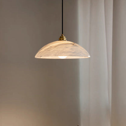 Luxe marmeren hanglamp Dôme