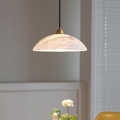 Luxe marmeren hanglamp Dôme