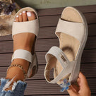 Sandales compensées ouvertes Martens pour femmes