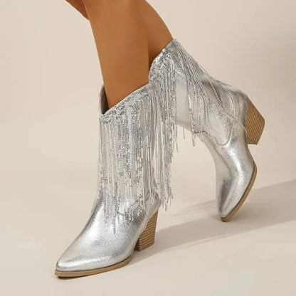 Elegante Stiefeletten mit Quasten für Mädchen