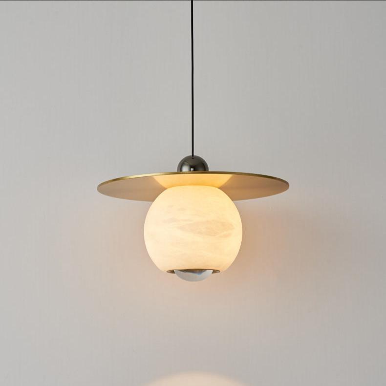 Alumiininen LED-riippuvalaisin marmorikuviolla