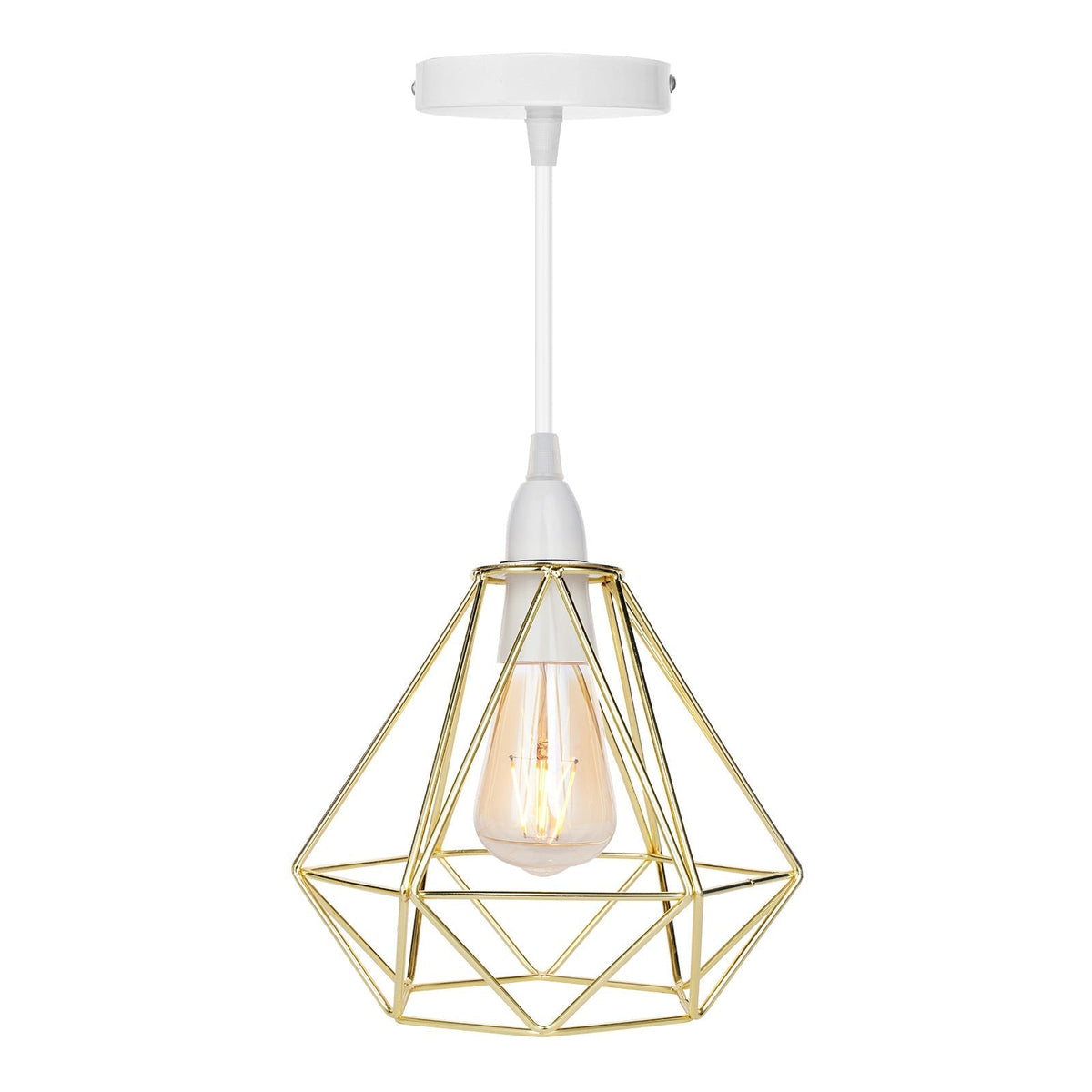 Nordic Diamond Metal Pendant Lamp - Modern & Elegant