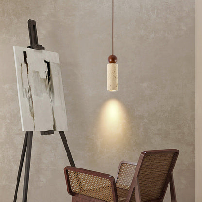 Modern Travertine Pendant Light in Japanese Style – Elegance and Tranquillity