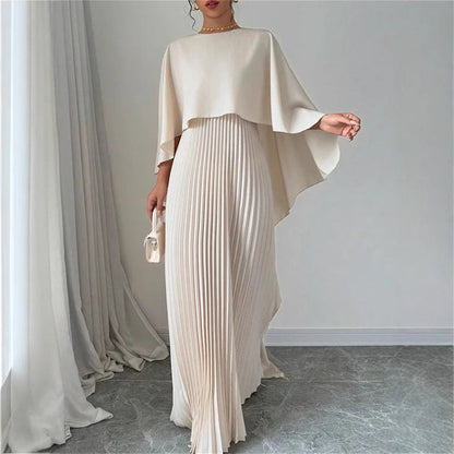 Maxi dress with high neck for women