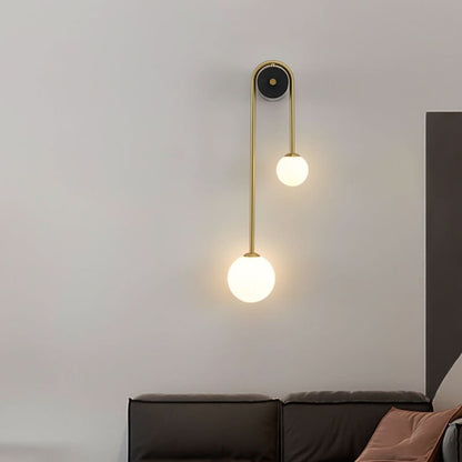 GlowGlass - Stylish Glass Wall Lamp with 2 Lights