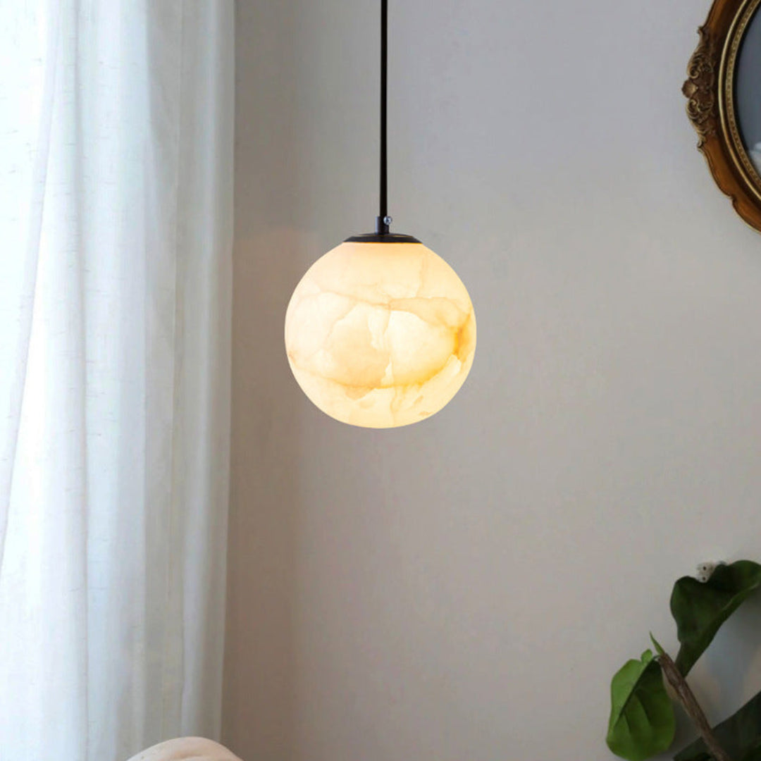 Luxe Alabaster Pendant Light - Elegance and Atmospheric Lighting