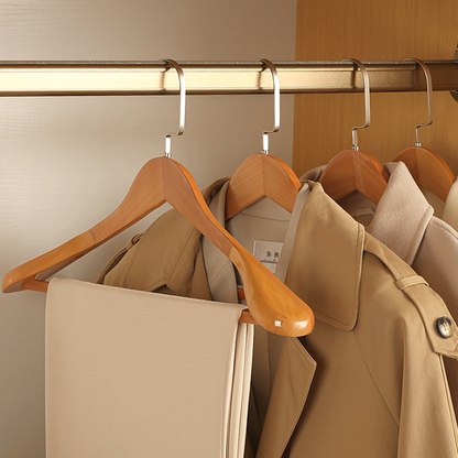 Wooden Coat Hangers for Neat Hanging and Maintaining Clothing Shape