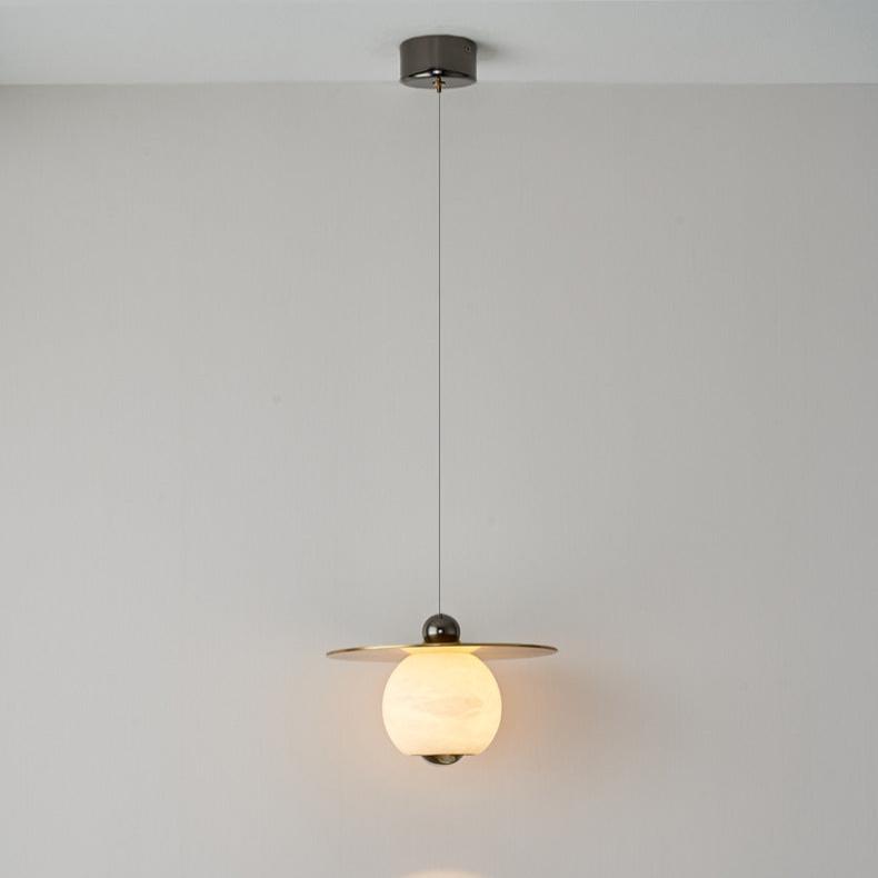 Alumiininen LED-riippuvalaisin marmorikuviolla