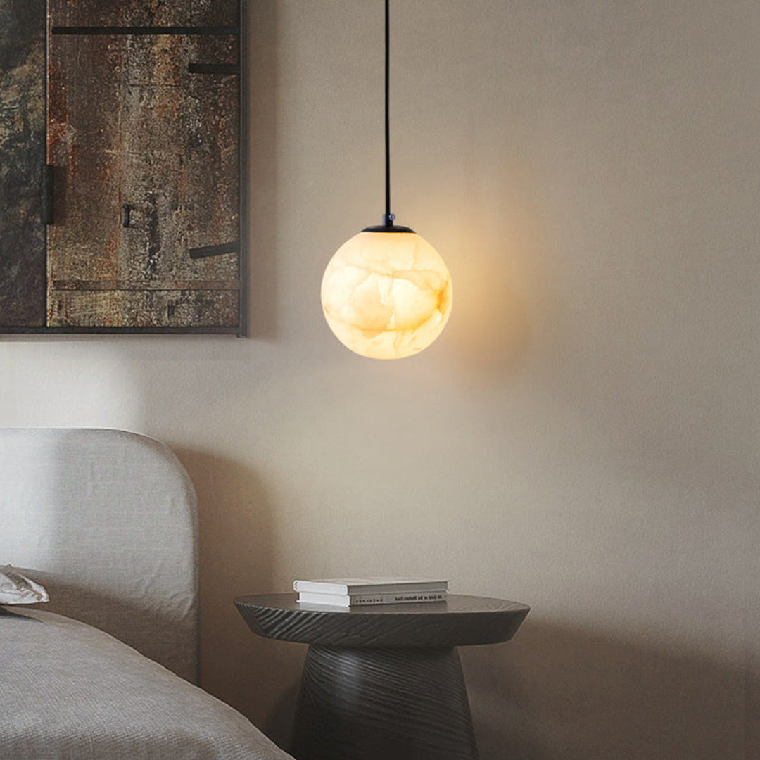 Luxe Alabaster Pendant Light - Elegance and Atmospheric Lighting