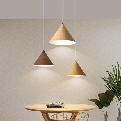 Nordic Wooden Pendant Lamp for Dining Room and Bedroom