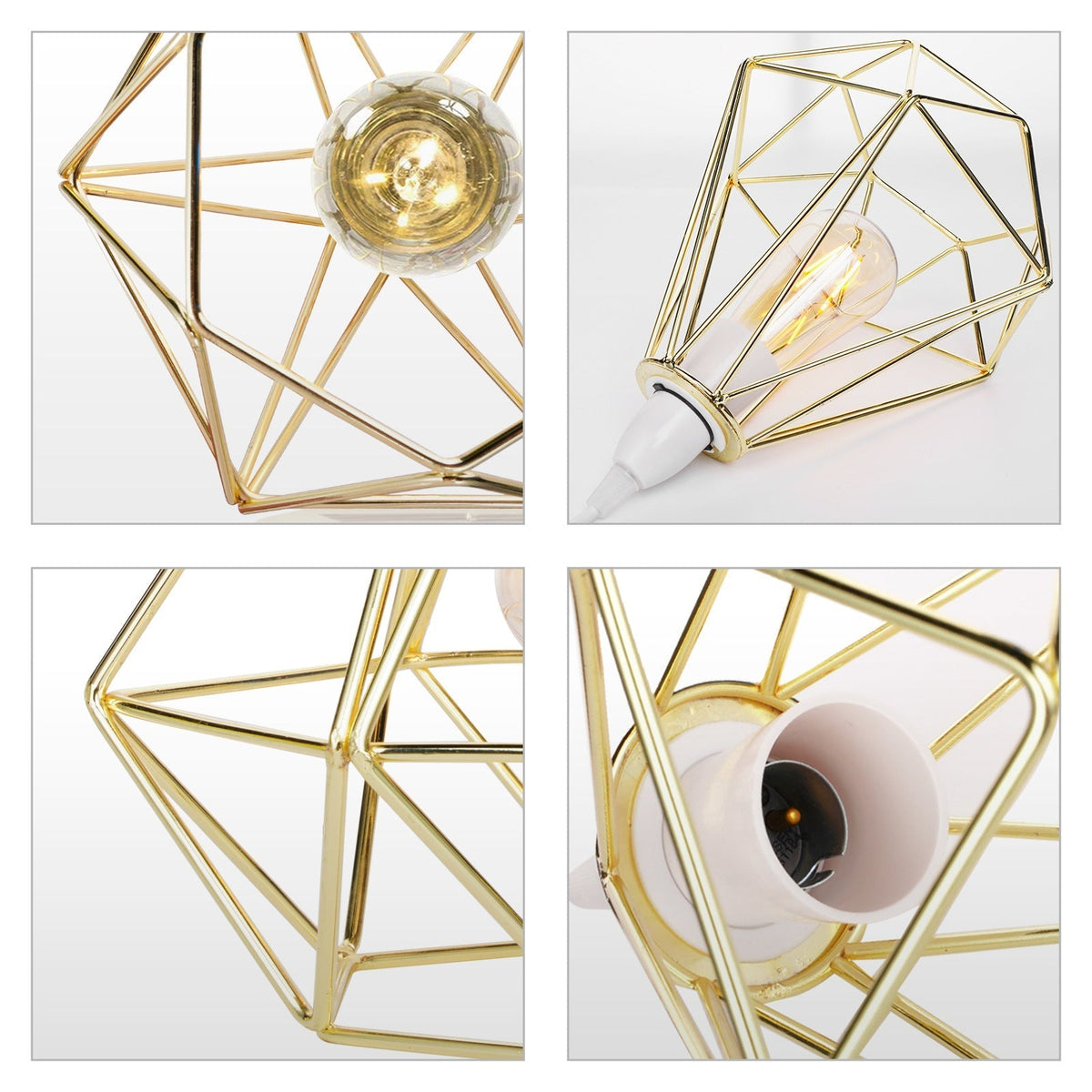 Nordic Diamond Metal Pendant Lamp - Modern & Elegant