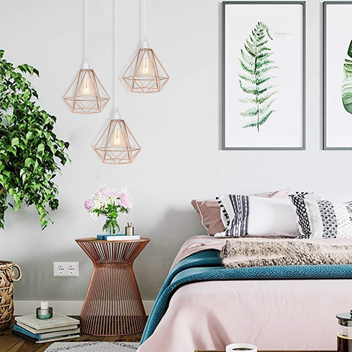 Nordic Diamond Metal Pendant Lamp - Modern & Elegant