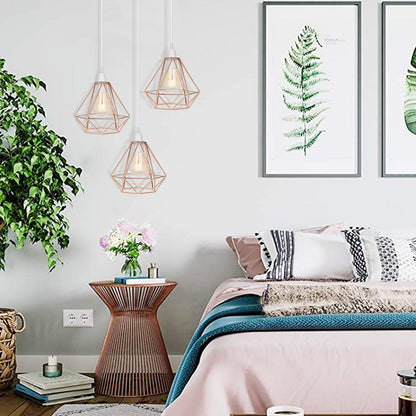 Nordic Diamond Metal Pendant Lamp - Modern & Elegant