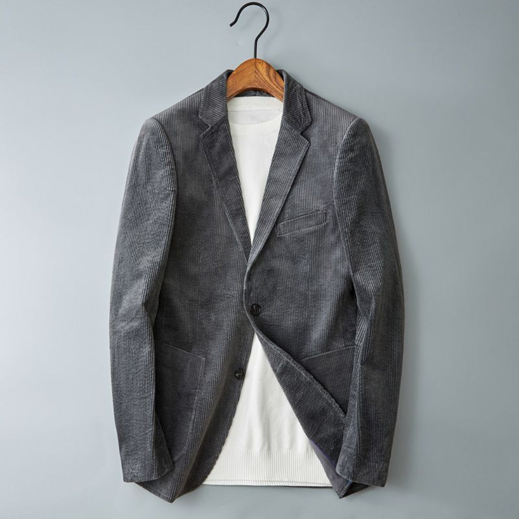 Structured corduroy jacket in smart casual style