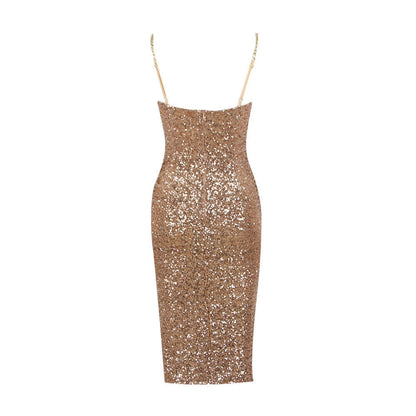 Chic Midi Dress with Zipper