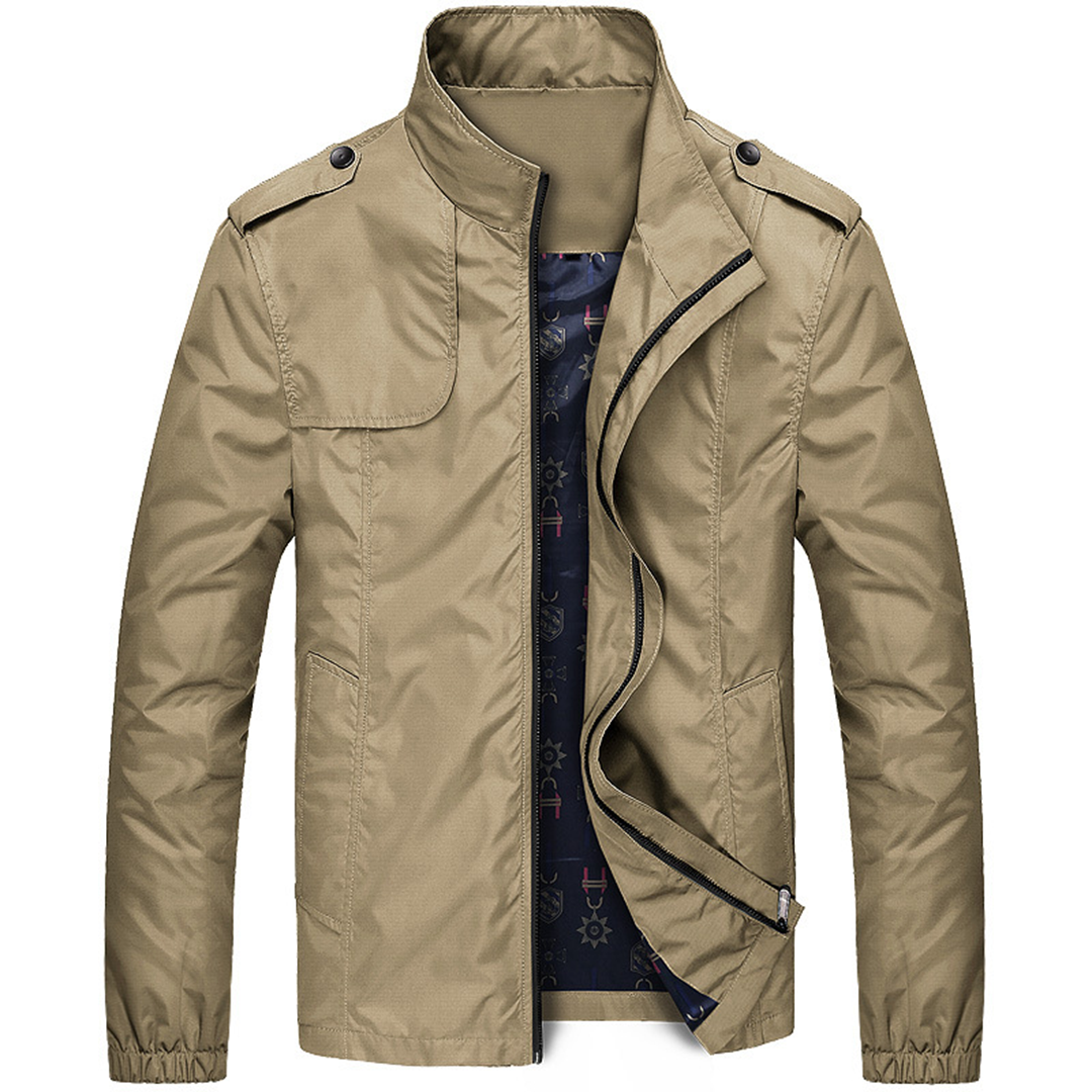 Chaqueta masculina con cremallera integral