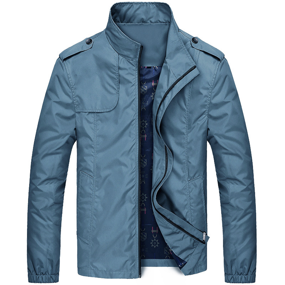 Chaqueta masculina con cremallera integral