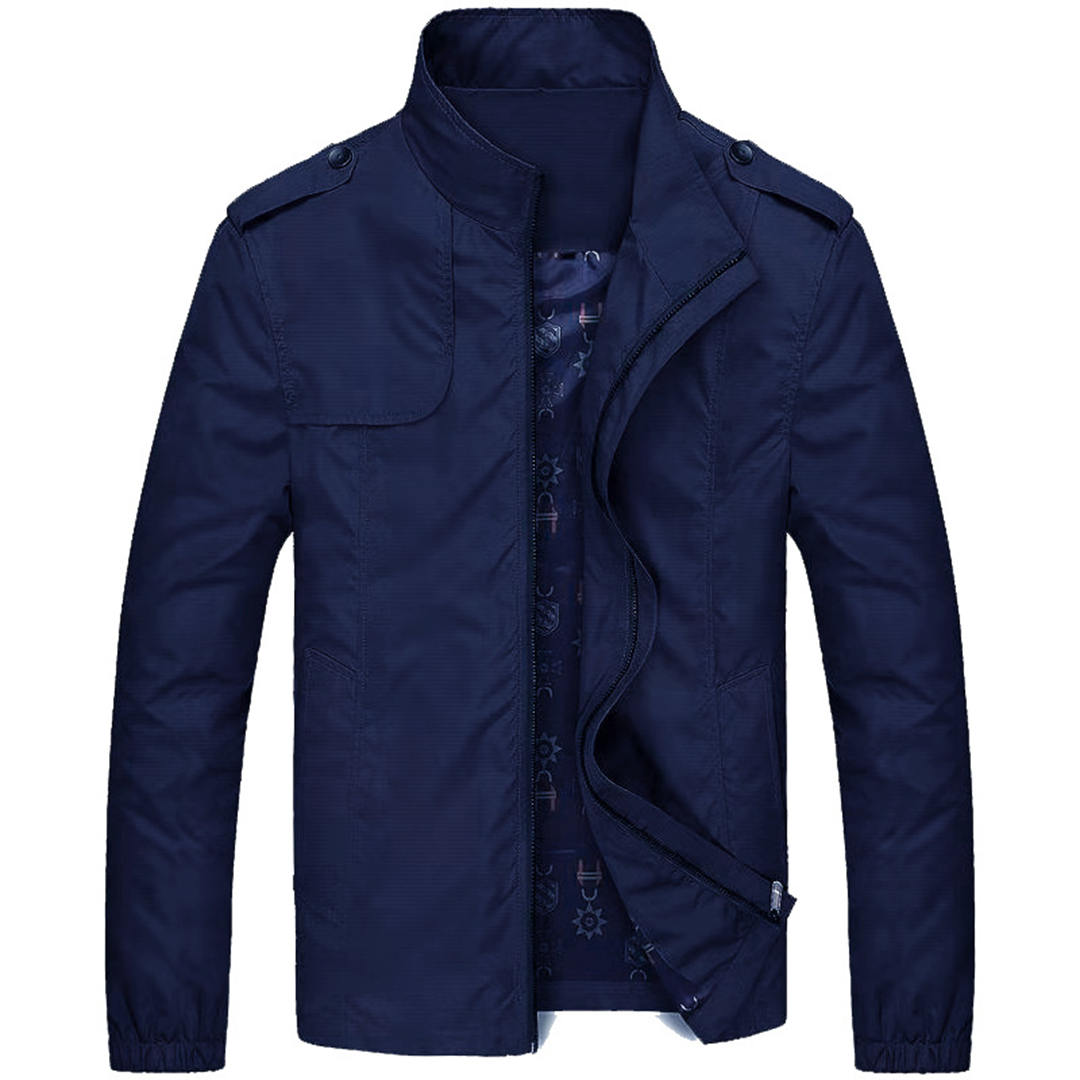 Chaqueta masculina con cremallera integral