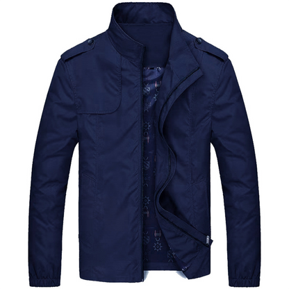 Chaqueta masculina con cremallera integral