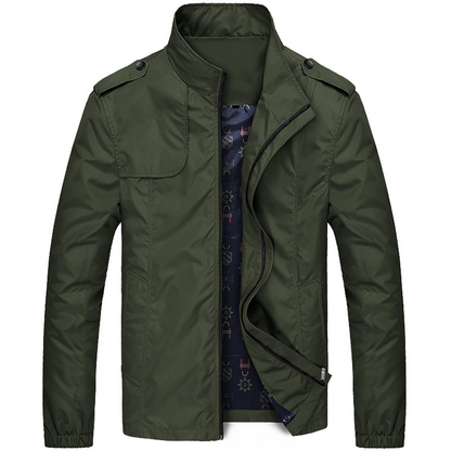 Chaqueta masculina con cremallera integral