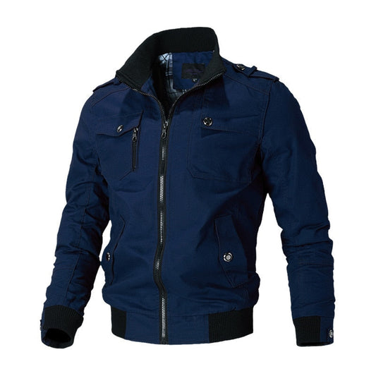 Herrenjacke – mit Reißverschluss und Brusttasche