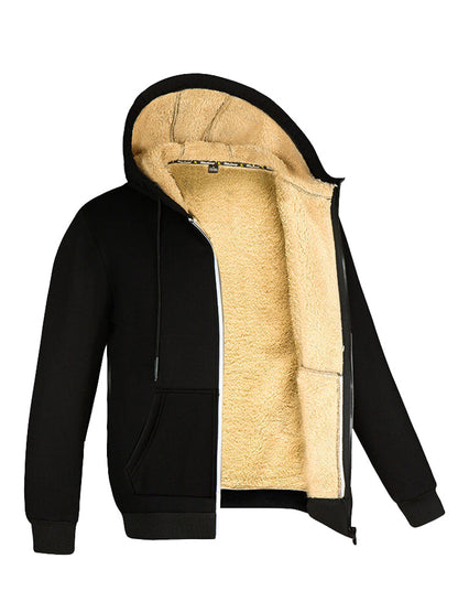 Patrick - Men's Fleece Jumper with Fur Lining